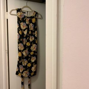 Nine West Removable Tie Belt  At Waist Dress